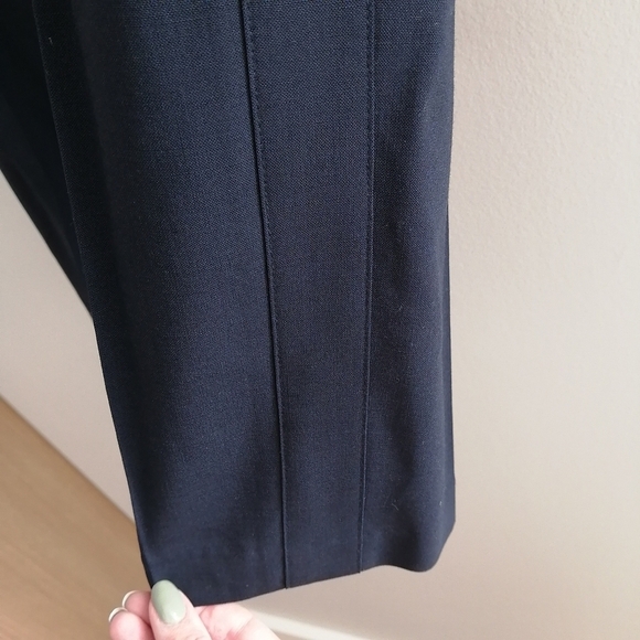 Vince Wool Tuxedo Stripe Slim Navy Trouser Pants 2 - Picture 7 of 16